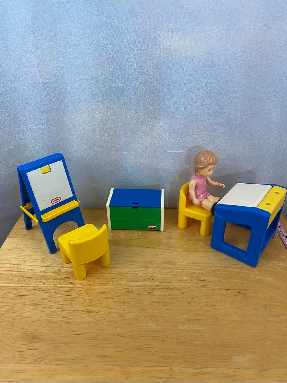 Vintage Little Tikes Dollhouse School Set